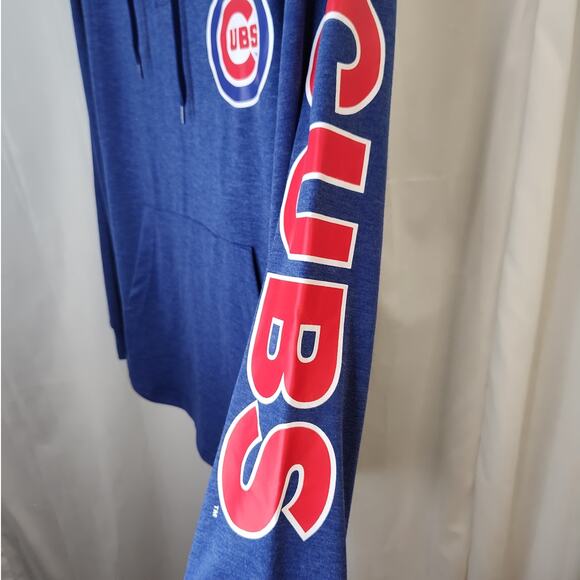 MLB True Fan Chicago Cubs Hooded Henley w/ Pocket, Small, NWT - Picture 5 of 9